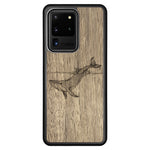 Wooden Case for Samsung Galaxy S20 Ultra Whale