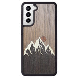 Wooden Case for Samsung Galaxy S21 Mountains