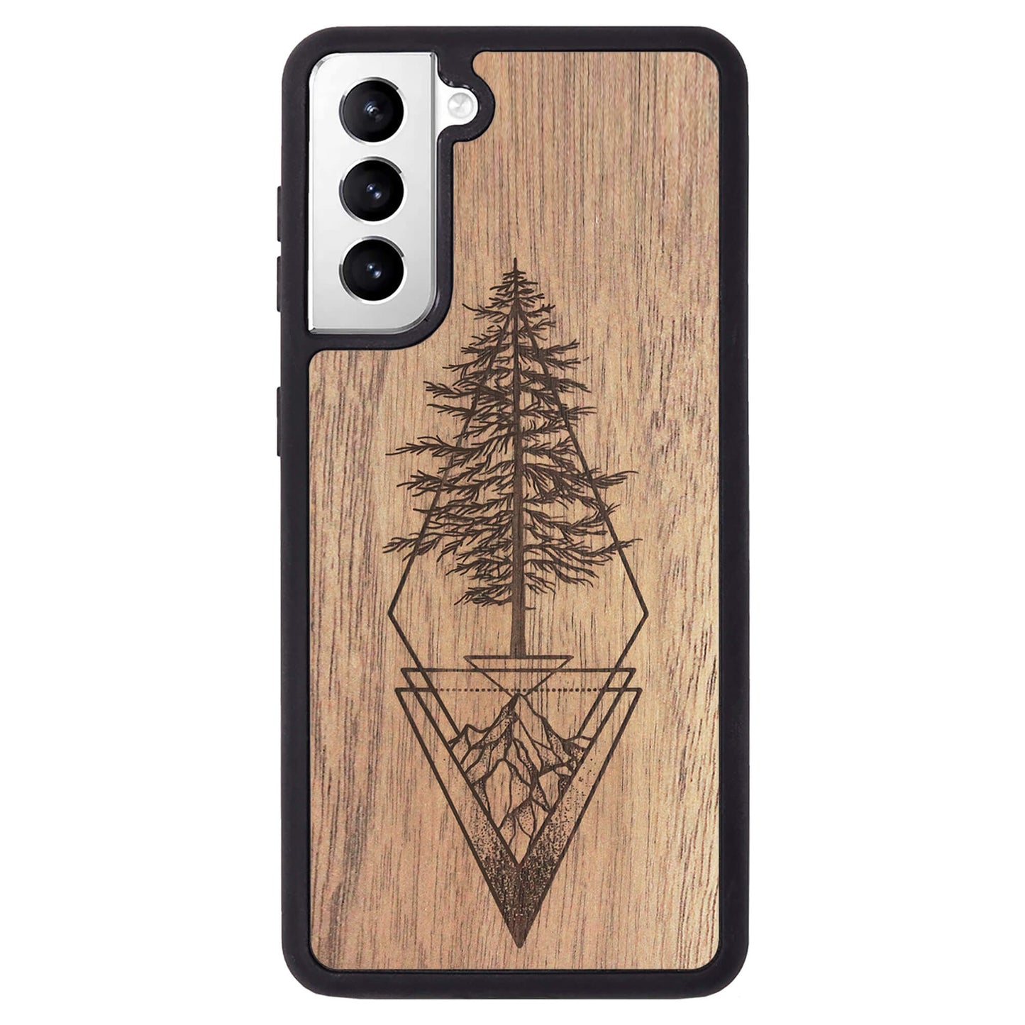 Wooden Case for Samsung Galaxy S21 Picea