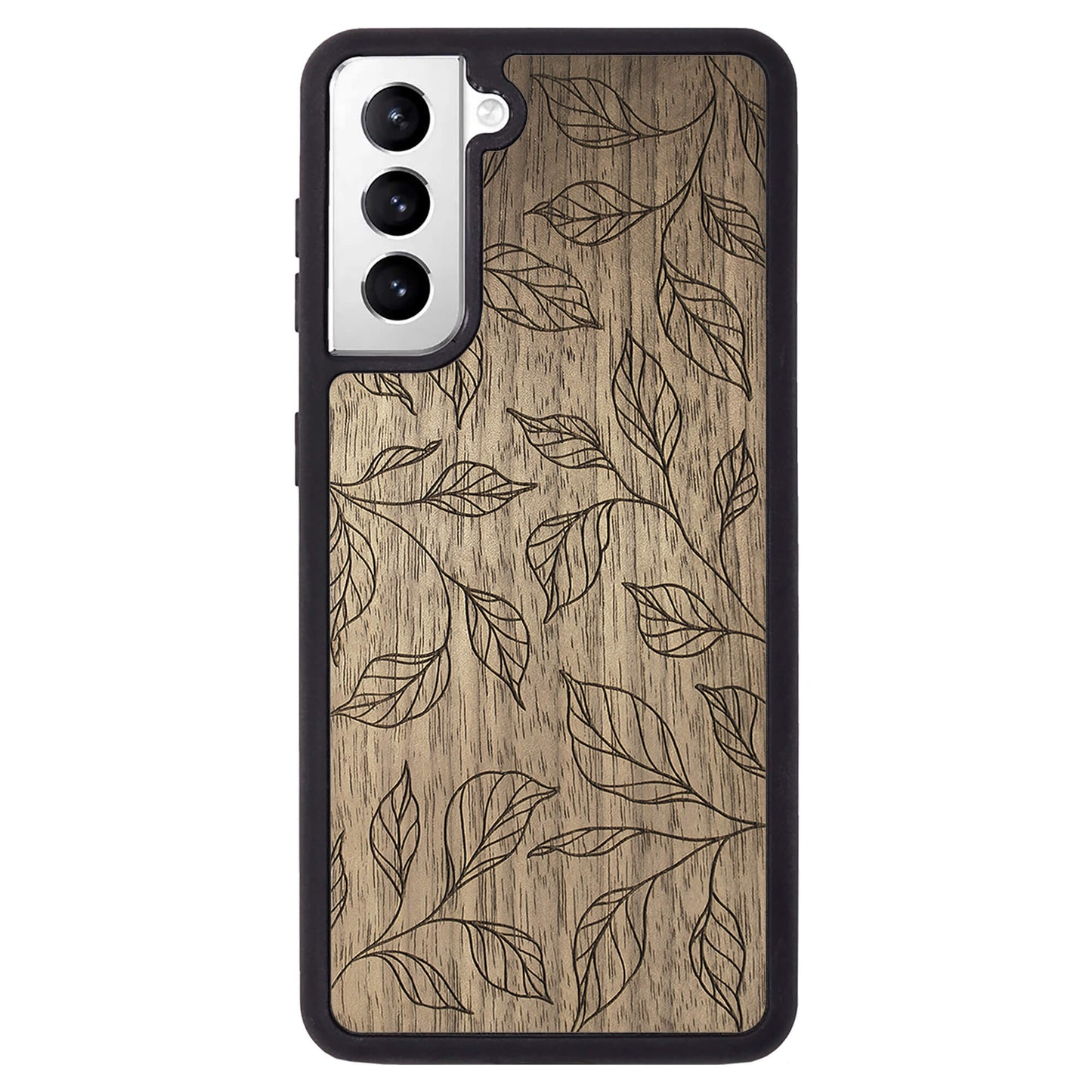 Wooden Case for Samsung Galaxy S21 Botanical Leaves