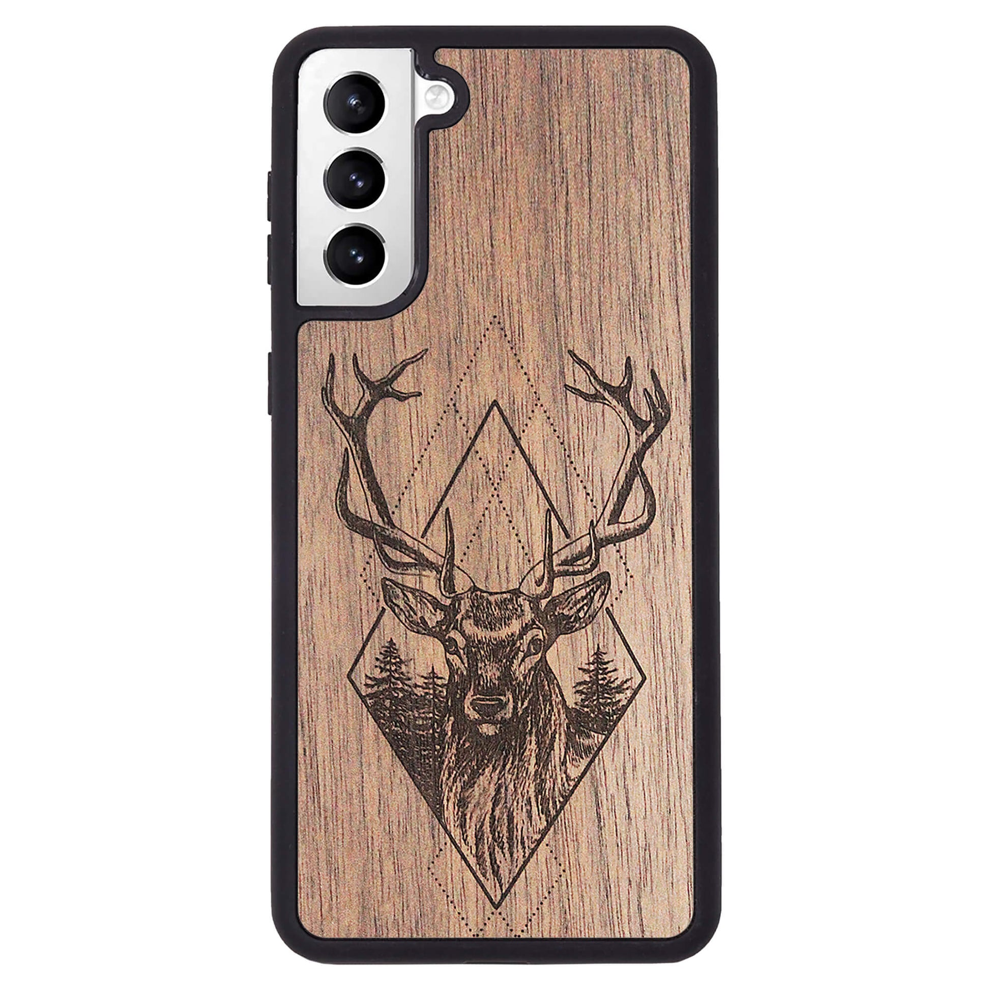 Wooden Case for Samsung Galaxy S21 Plus Deer