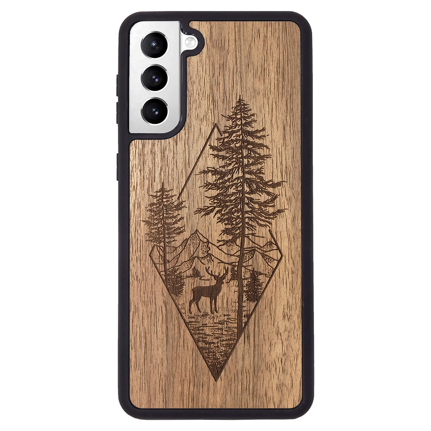 Wooden Case for Samsung Galaxy S21 Plus Deer Woodland