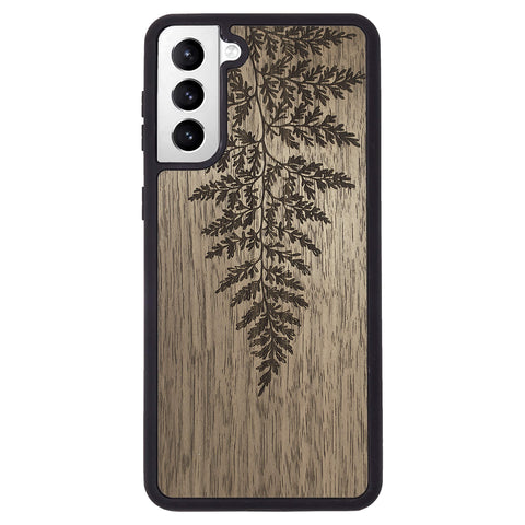 Wooden Case for Samsung Galaxy S21 Plus Fern