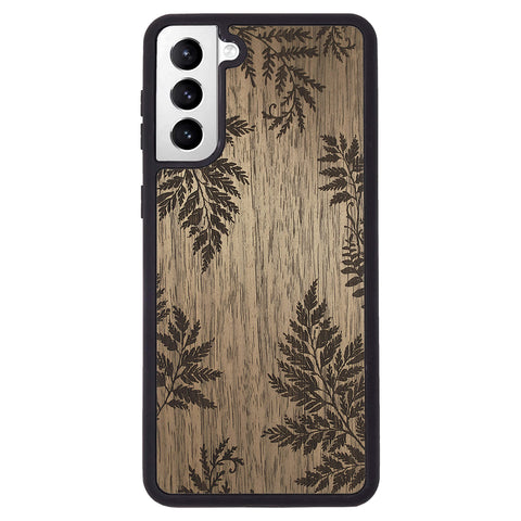 Wooden Case for Samsung Galaxy S21 Plus Botanical Fern