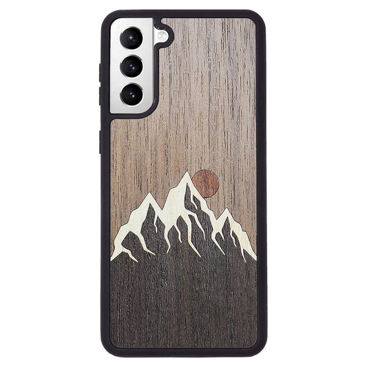 Wooden Case for Samsung Galaxy S21 Plus Mountain