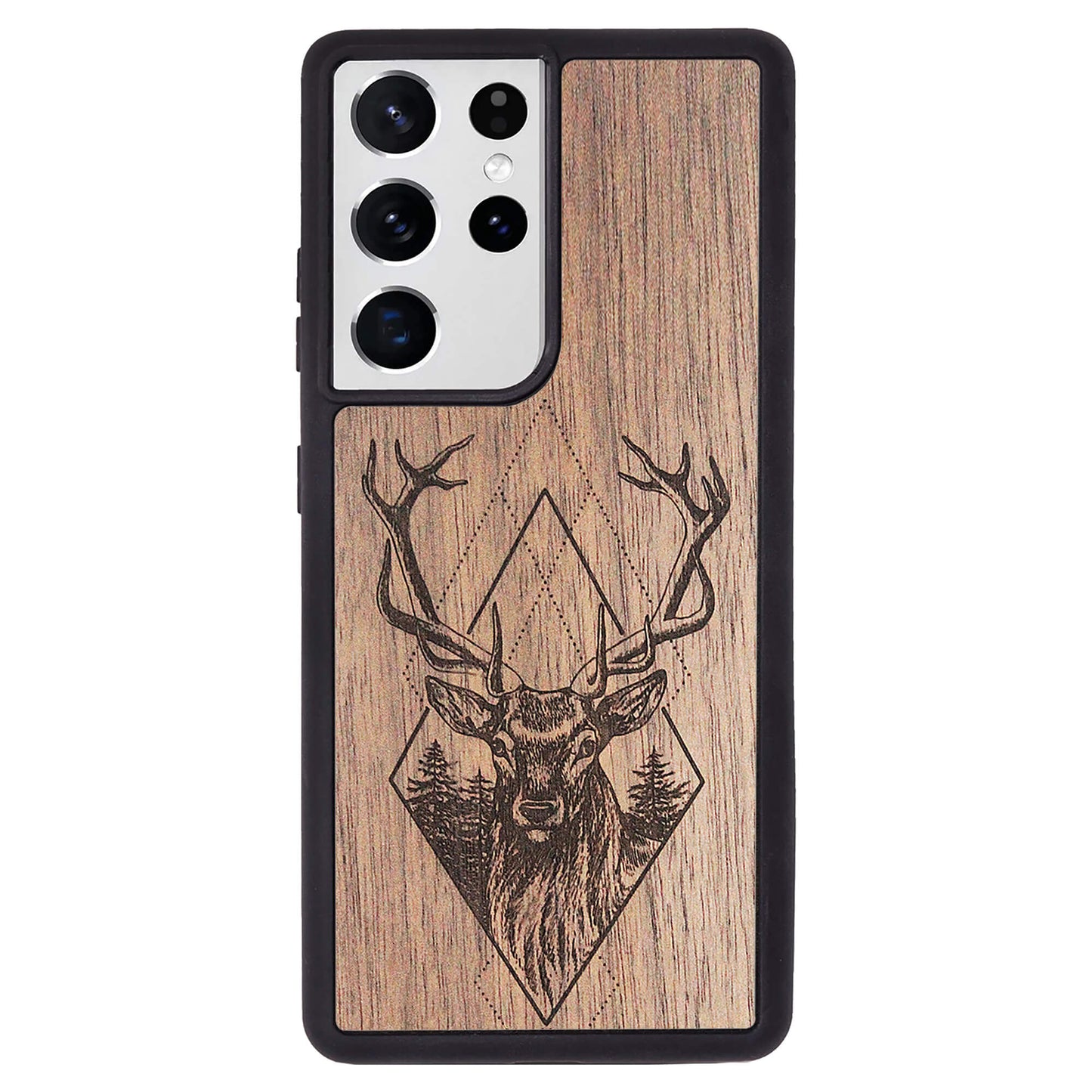 Wooden Case for Samsung Galaxy S21 Ultra Deer