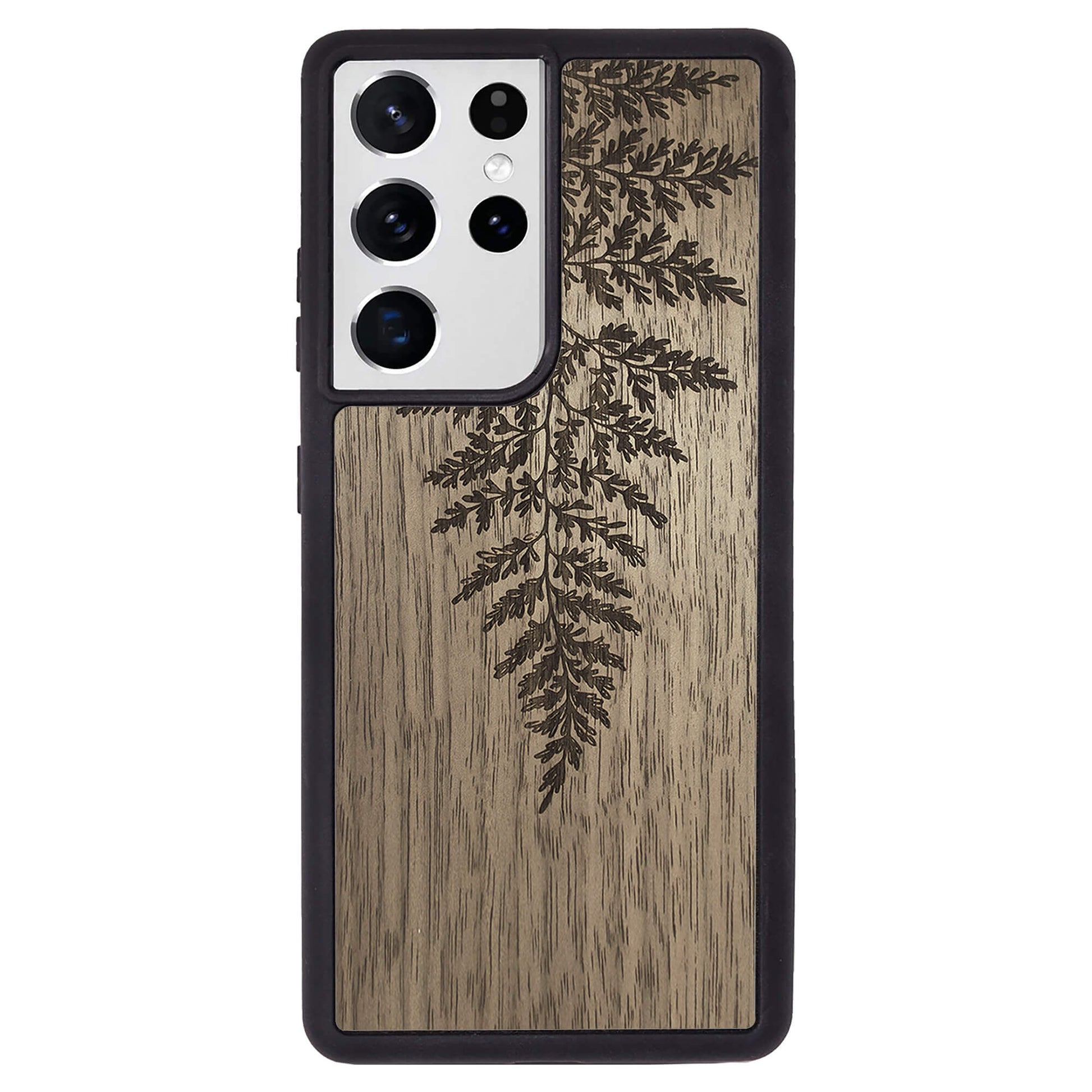 Wooden Case for Samsung Galaxy S21 Ultra Fern