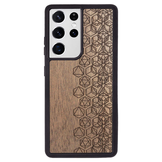 Wooden Case for Samsung Galaxy S21 Ultra Geometric