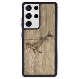 Wooden Case for Samsung Galaxy S21 Ultra Whale