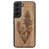 Wooden Case for Samsung Galaxy S22 Deer Woodland