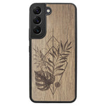 Wooden Case for Samsung Galaxy S22 Monstera