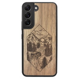 Wooden Case for Samsung Galaxy S22 Mountain Road