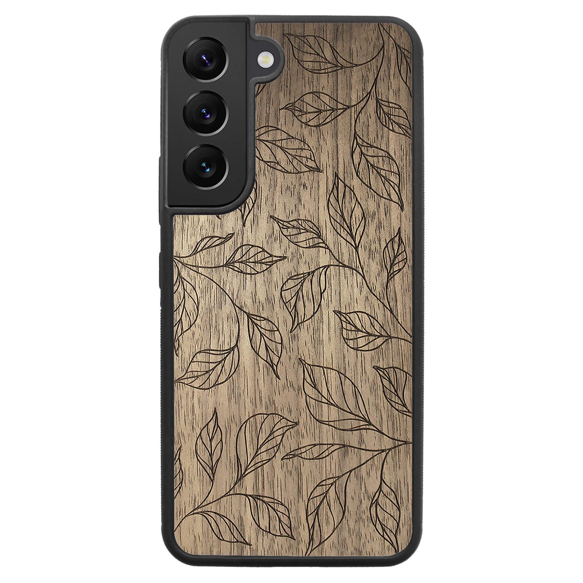 Wooden Case for Samsung Galaxy S22 Botanical Leaves
