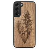 Wooden Case for Samsung Galaxy S22 Plus Deer Woodland