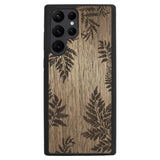 Wooden Case for Samsung Galaxy S22 Ultra Botanical Fern