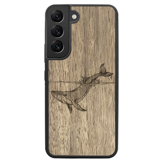 Wooden Case for Samsung Galaxy S22 Whale
