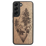 Wooden Case for Samsung Galaxy S22 Woodland Bear