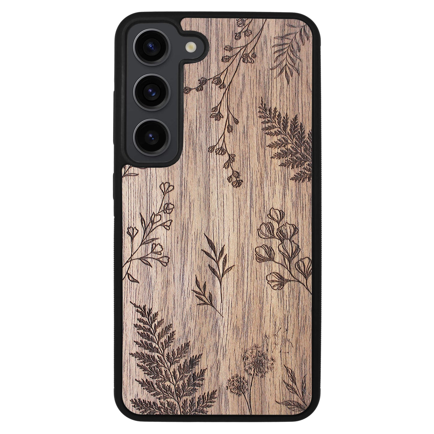 Wooden Case for Samsung Galaxy S23 Botanical