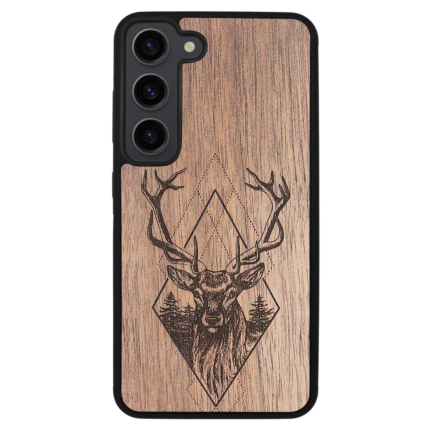 Wooden Case for Samsung Galaxy S23 Deer