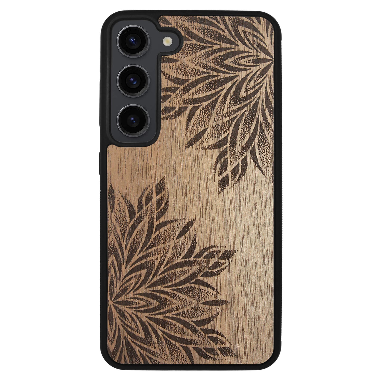 Wooden Case for Samsung Galaxy S23 Mandala
