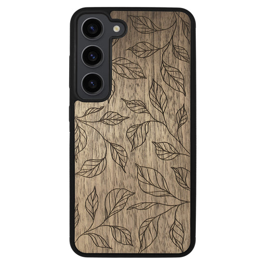 Wooden Case for Samsung Galaxy S23 Botanical Leaves