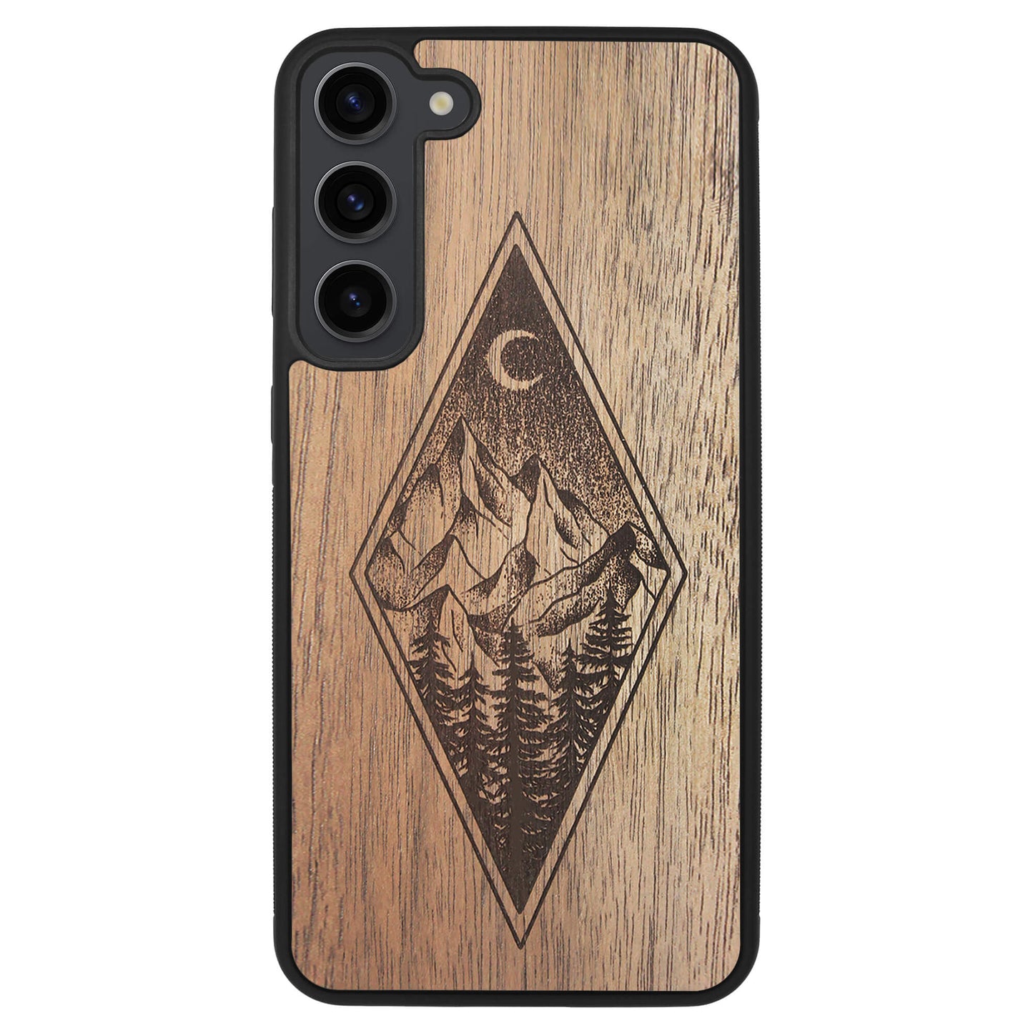 Wooden Case for Samsung Galaxy S23 Plus Mountain Night