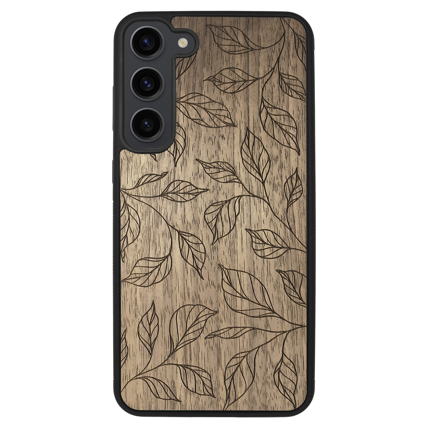 Wooden Case for Samsung Galaxy S23 Plus Botanical Leaves