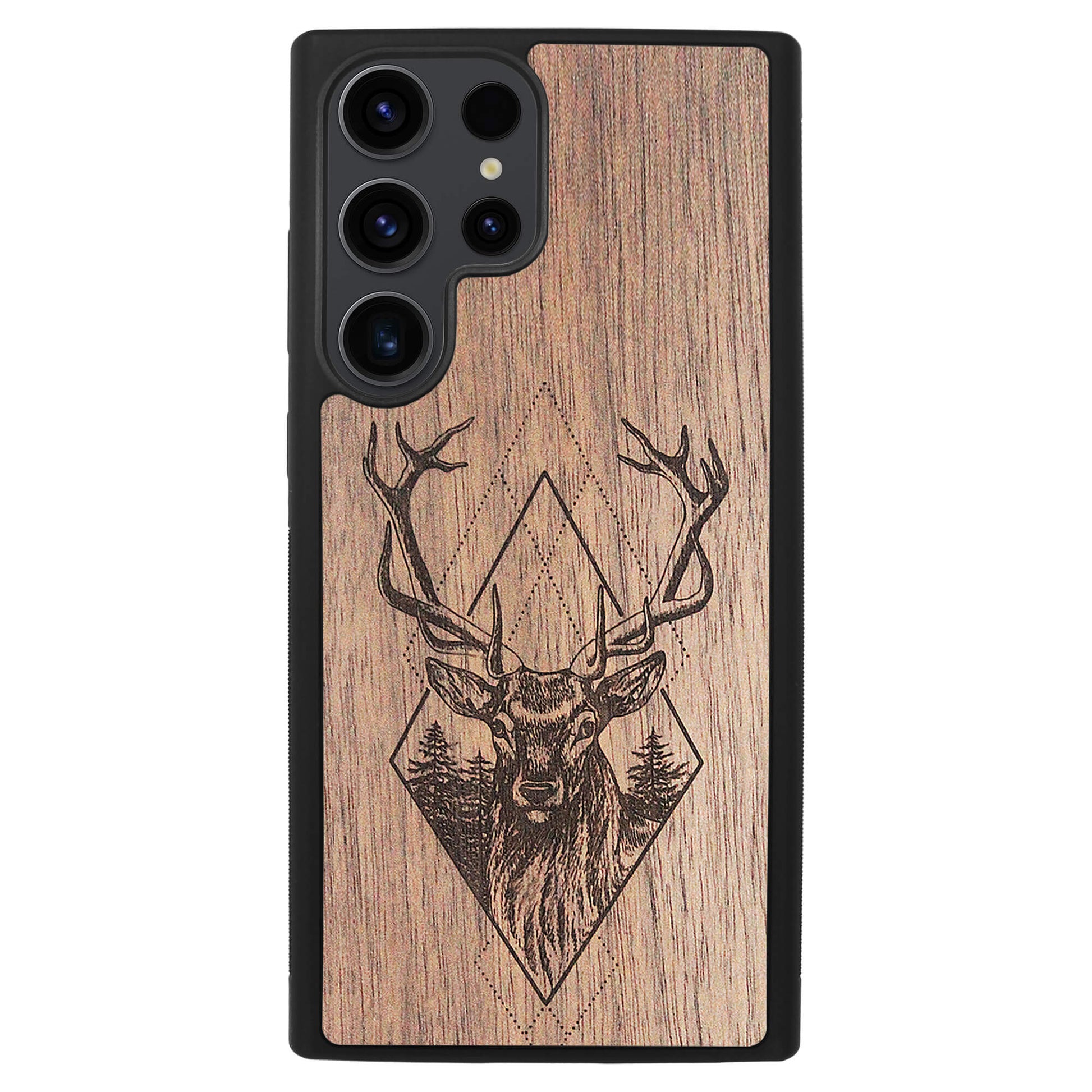 Wooden Case for Samsung Galaxy S23 Ultra Deer