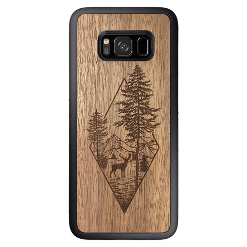 Wooden Case for Samsung Galaxy S8 Deer Woodland