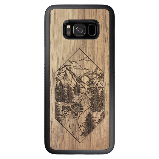 Wooden Case for Samsung Galaxy S8 Mountain Road