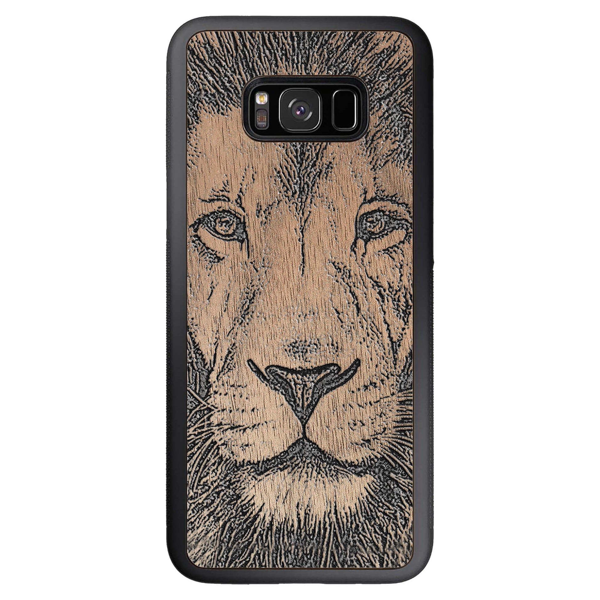 Wooden Case for Samsung Galaxy S8 Plus Lion face