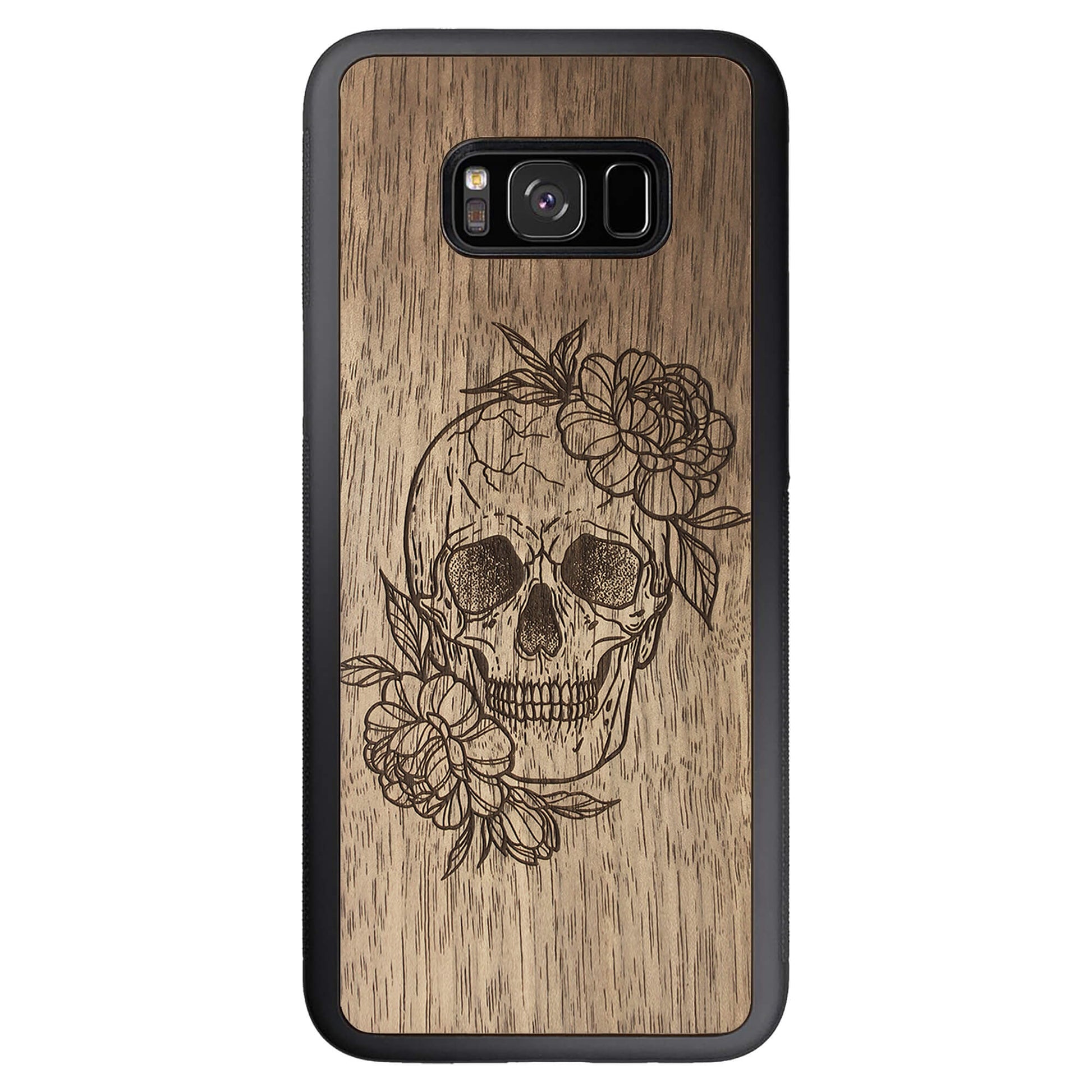 Wooden Case for Samsung Galaxy S8 Plus Skull