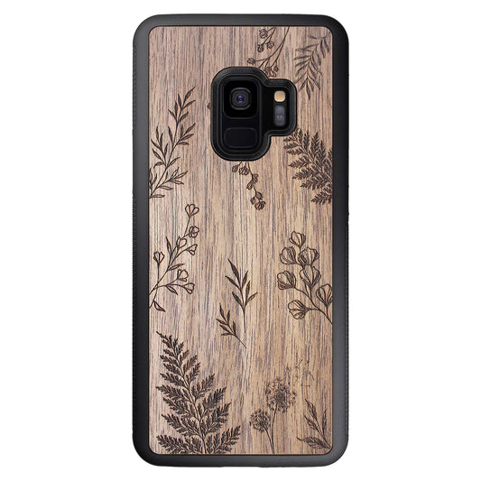 Wooden Case for Samsung Galaxy S9 Botanical