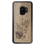 Wooden Case for Samsung Galaxy S9 Monstera