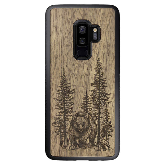 Wooden Case for Samsung Galaxy S9 Plus Bear Forest