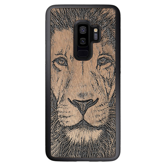 Wooden Case for Samsung Galaxy S9 Plus Lion face