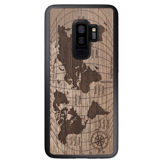 Wooden Case for Samsung Galaxy S9 Plus World Map