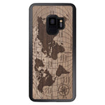 Wooden Case for Samsung Galaxy S9 World Map