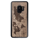 Wooden Case for Samsung Galaxy S9 World Map