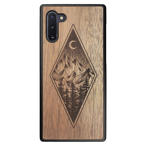 Wooden Case for Samsung Galaxy Note 10 Mountain Night