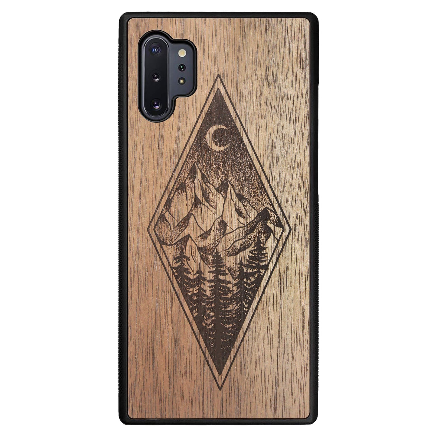 Wooden Case for Samsung Galaxy Note 10 Plus Mountain Night