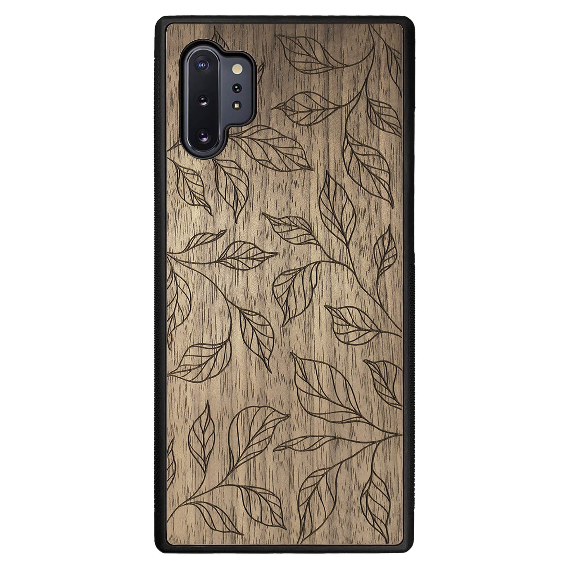 Wooden Case for Samsung Galaxy Note 10 Plus Botanical Leaves