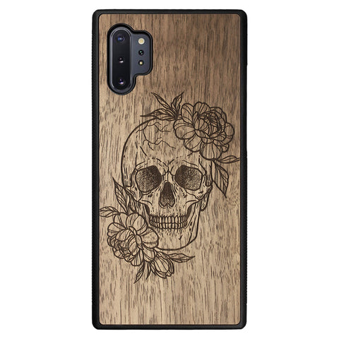 Wooden Case for Samsung Galaxy Note 10 Plus Skull
