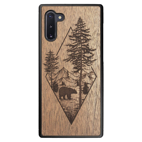 Wooden Case for Samsung Galaxy Note 10 Woodland Bear