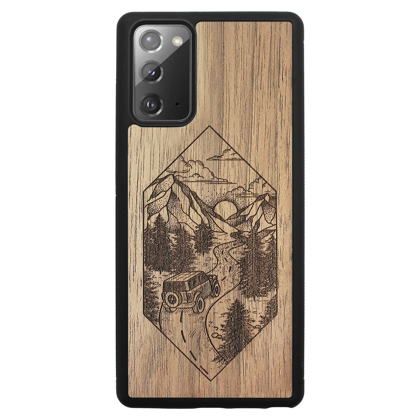 Wooden Case for Samsung Galaxy Note 20 Mountain Road