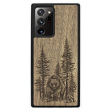 Wooden Case for Samsung Galaxy Note 20 Ultra Bear Forest