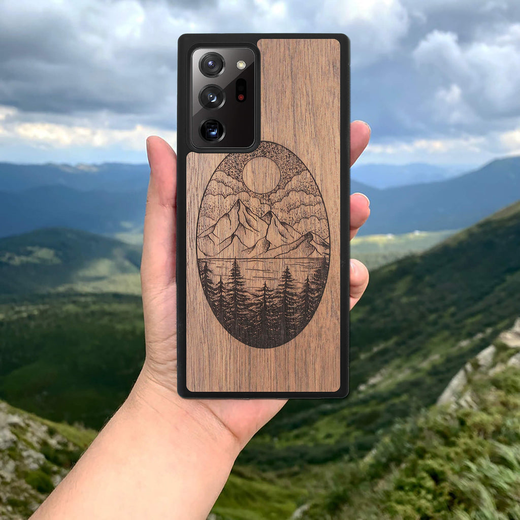 Wood Galaxy Note 10 Plus Case Landscape