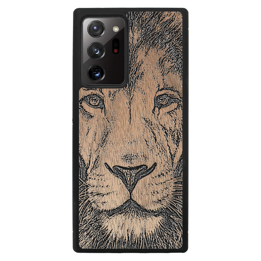 Wooden Case for Samsung Galaxy Note 20 Ultra Lion face