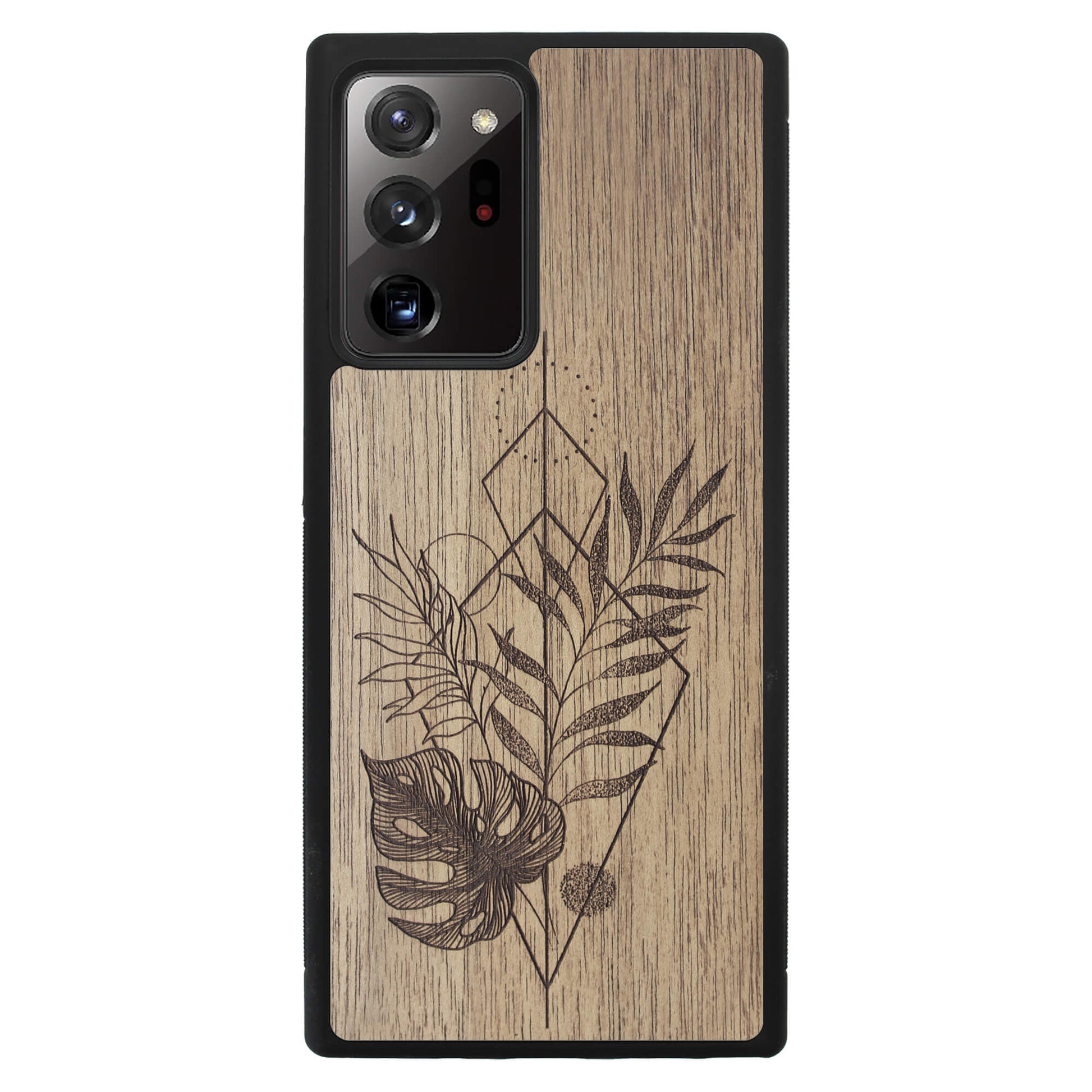 Wooden Case for Samsung Galaxy Note 20 Ultra Monstera