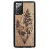 Wooden Case for Samsung Galaxy Note 20 Woodland Bear